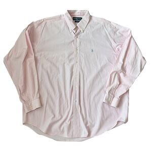 Ralph Lauren Blake Pink Gingham Button Down Shirt Pink XL